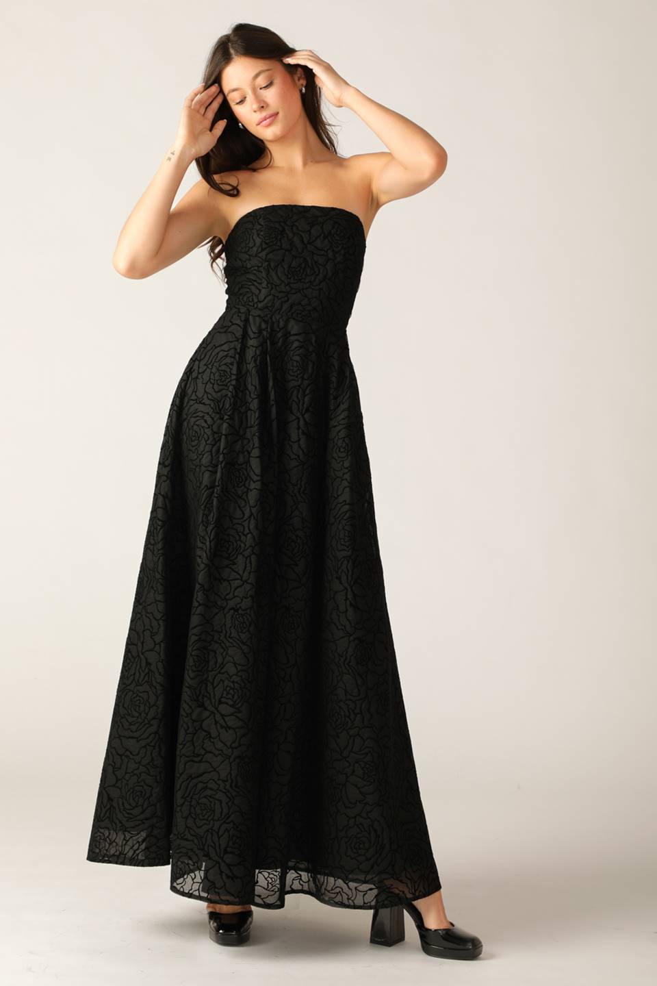 SEARCHING FOR LOVE WOVEN MAXI DRESS Flying Tomato